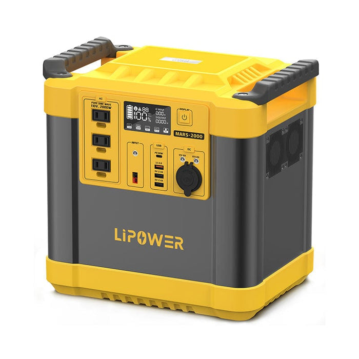 LIPOWER Portable Power Station 2000W LiFePO4 Battery MARS-2000