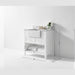 Ancerre Hayley Bathroom Vanity with Sink and Carrara White Marble Top Cabinet Set - VTS-HAYLEY-36-W-CW - Backyard Provider