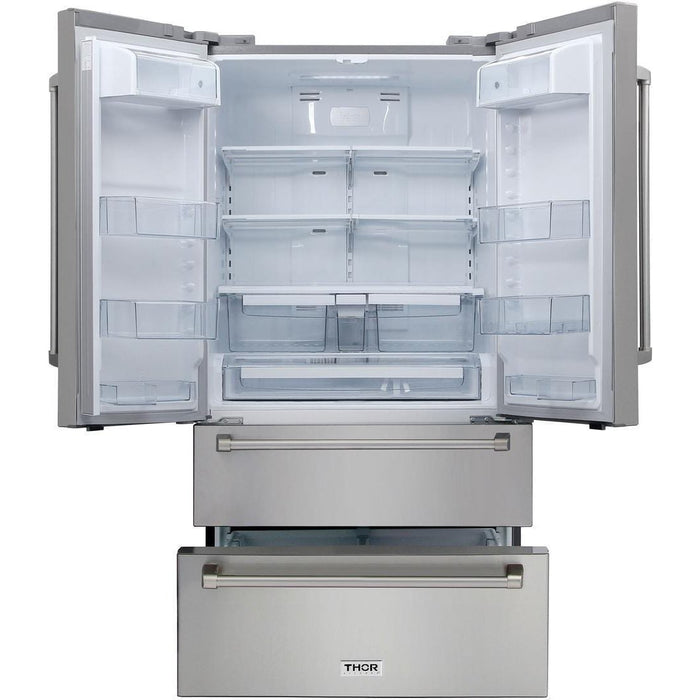 Thor Kitchen 36 inch Counter Depth Refrigerator Stainless Steel - HRF3601F