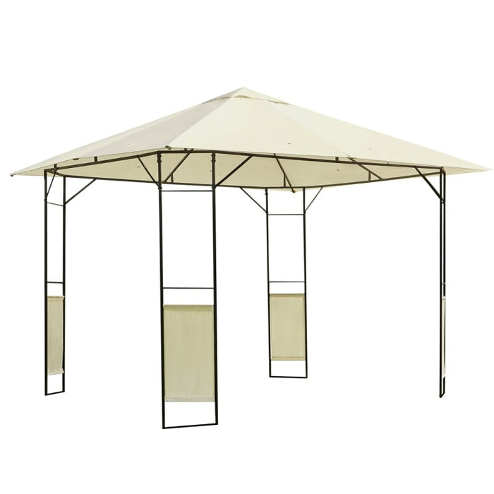 Outsunny 10'x10' Outdoor Modern Gazebo Canopy Cover with Cloth Side Panels - 01-0867
