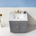 Altair Designs Ivy 30" Single Bathroom Vanity Set with Carrara White Marble Countertop - 531030-WH-CA-NM - Backyard Provider