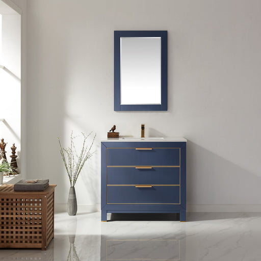 Altair Designs Jackson 36" Single Bathroom Vanity Set with Composite Stone Countertop - 533036-RB-AW-NM - Backyard Provider