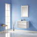 Altair Designs Morgan 30" Single Bathroom Vanity Set in White and Composite Aosta White Stone Countertop - 534030-WH-AW-NM - Backyard Provider
