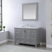 Altair Designs Isla 48" Single Bathroom Vanity Set with Carrara White Marble Countertop - 538048-WH-CA-NM - Backyard Provider