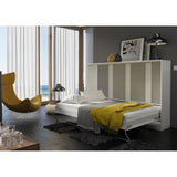 Maxima House European Horizontal Full XL Size Murphy Bed Brescia with mattress - CP-04 - Backyard Provider