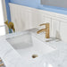 Altair Designs Sutton 36" Single Bathroom Vanity Set with Marble Countertop - 541036-WH-CA-NM - Backyard Provider