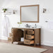 Altair Designs Hadiya 60" Single Bathroom Vanity Set with Aosta White Composite Stone Countertop - 542060S-GP-AW-NM - Backyard Provider