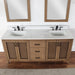 Altair Designs Hadiya 72" Double Bathroom Vanity Set with Aosta White Composite Stone Countertop - 542072-GP-AW-NM - Backyard Provider