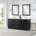Altair Designs Gazsi 72" Double Bathroom Vanity Set with Grain White Composite Stone Countertop - 543072-BN-GW-NM - Backyard Provider
