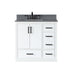 Altair Designs Monna 36" Single Bathroom Vanity Set with Aosta White Composite Stone Countertop - 544036-WH-CG-NM - Backyard Provider