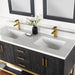 Altair Designs Wildy 60" Double Bathroom Vanity Set with Grain White Composite Stone Countertop - 546060-WO-GW-NM - Backyard Provider