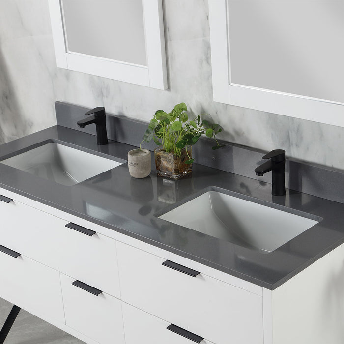 Altair Designs Helios 60" Double Bathroom Vanity Set with Concrete Gray Stone Countertop - 548060-WP-CG-NM - Backyard Provider