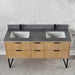 Altair Designs Helios 60" Double Bathroom Vanity Set with Concrete Gray Stone Countertop - 548060-WP-CG-NM - Backyard Provider