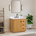 Altair Designs Perla 36" Single Bathroom Vanity with Grain White Composite Stone Countertop - 556036-NW-GW - Backyard Provider