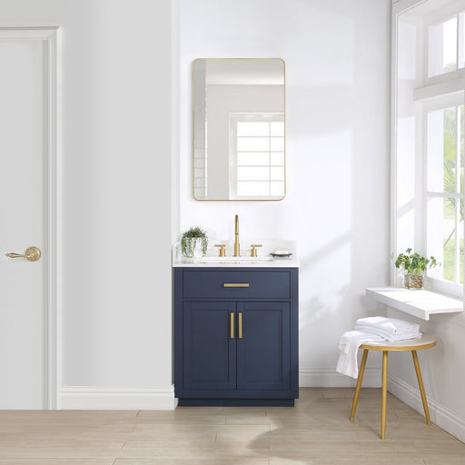 Altair Designs Gavino 30" Single Bathroom Vanity with Composite Stone Countertop - 557030-RB-GW - Backyard Provider