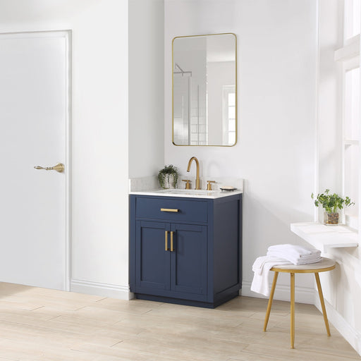 Altair Designs Gavino 30" Single Bathroom Vanity with Composite Stone Countertop - 557030-RB-GW - Backyard Provider