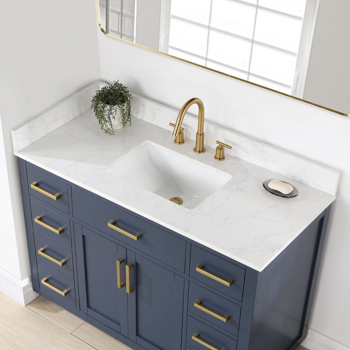 Altair Designs Gavino 48" Single Bathroom Vanity with Composite Stone Countertop - 557048-RB-GW - Backyard Provider