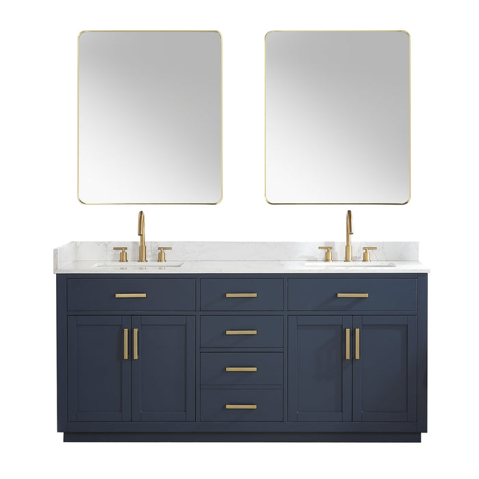 Altair Designs Gavino 72" Double Bathroom Vanity with Composite Stone Countertop - 557072-LB-GW - Backyard Provider