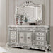 Homey Design Luxury Antique Silver Grey Carved Wood Dresser Traditional - HD- DR5800GR