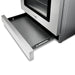 Thor Kitchen Appliance Package - 36 In. Propane Gas Range, Range Hood, Microwave Drawer, AP-TRG3601LP-C-4
