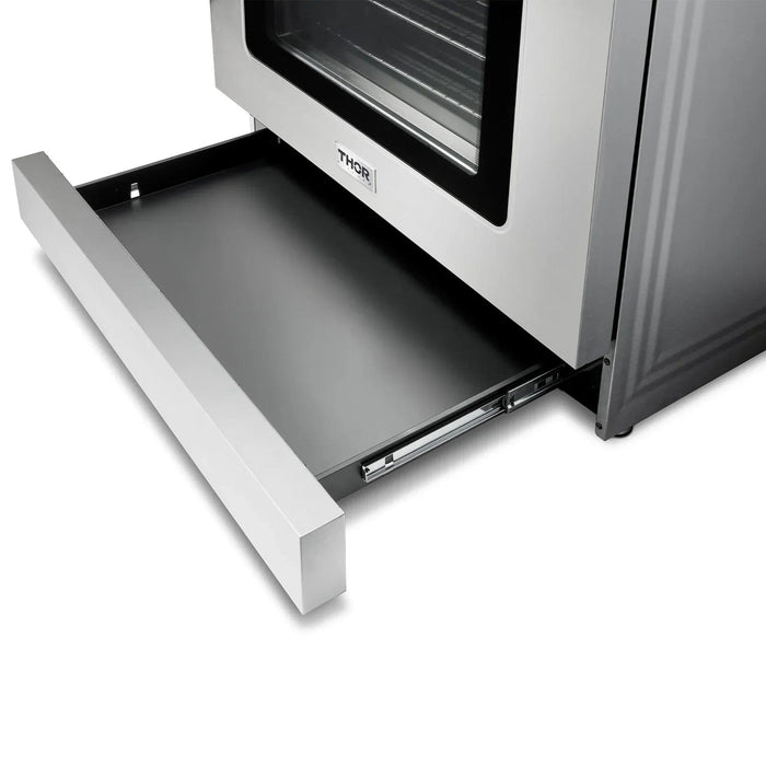 Thor Kitchen Appliance Package - 36 In. Propane Gas Range, Range Hood, Refrigerator, Dishwasher, Wine Cooler, AP-TRG3601LP-C-3