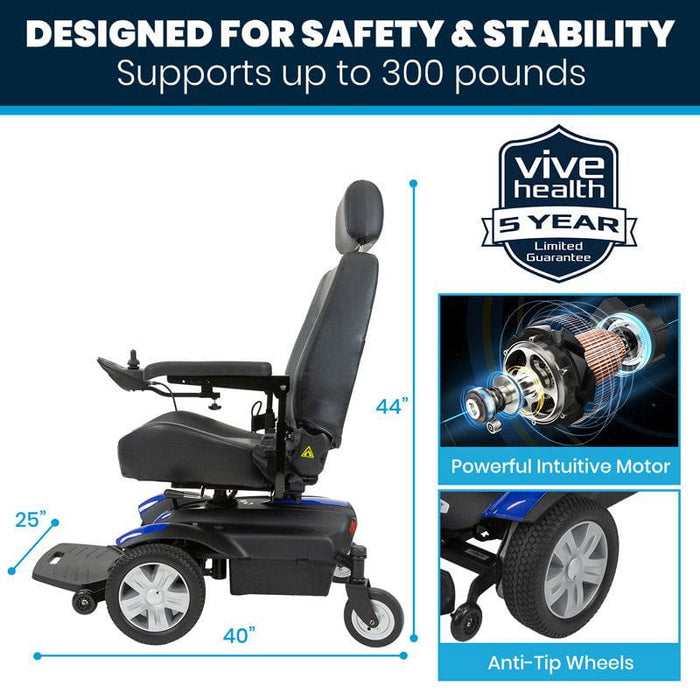 Vive Health Electric Wheelchair Model V - Backyard Provider