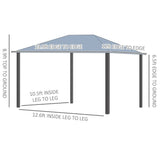 Outsunny 14' x 12' Hardtop Gazebo - 84C-291