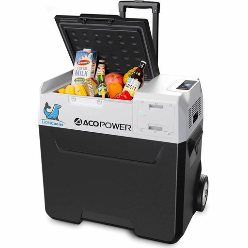 ACOPOWER LionCooler X50A Combo, Portable Solar Freezer 52 Quart Capacity & Extra Backup 173Wh Battery - HY-COMBO-X50A+X200A123