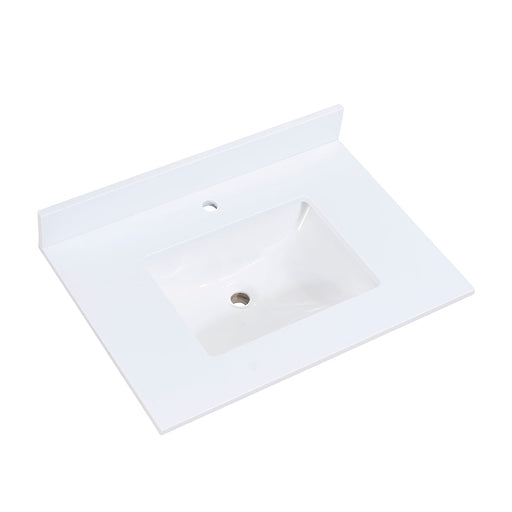 Altair Designs Viterbo Single Sink Bathroom Vanity Countertop in Snow White - 66049-CTP-SW - Backyard Provider