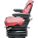 K & M Manufacturing Case IH 5100-5200 Series Maxxum KM 1061 Seat & Air Suspension - Red Vinyl