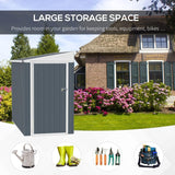 Outsunny 4' x 8' Steel Garden Storage Shed - 845-692V01