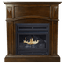 Pleasant Hearth 20,000 BTU 36 in. Compact Convertible Ventless Natural Gas Fireplace in Cherry New