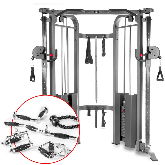 XMark Functional Trainer Cable Machine with Upgraded Accessory Package - XM-7626.1-UPGRADED - Backyard Provider