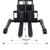 Apollolift Semi-Electric Straddle Stacker  3300Lbs Cap.118" Lifting - Backyard Provider