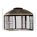 Outsunny 10' x 10' Outdoor Patio Gazebo Canopy with Double Tier Roof - 84C-192BN