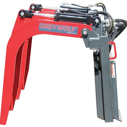 K & M Manufacturing GreyWolf™ Skid Steer Double Quick Attach Grapple