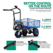 Landworks GUO026 48V Self-Propelled 500 lbs Capacity Electric Utility Wagon with Modular Cargo Bed New