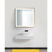 Krugg Soho 36" X 36" Gold LED Bathroom Mirror  SOHO3636G - Backyard Provider