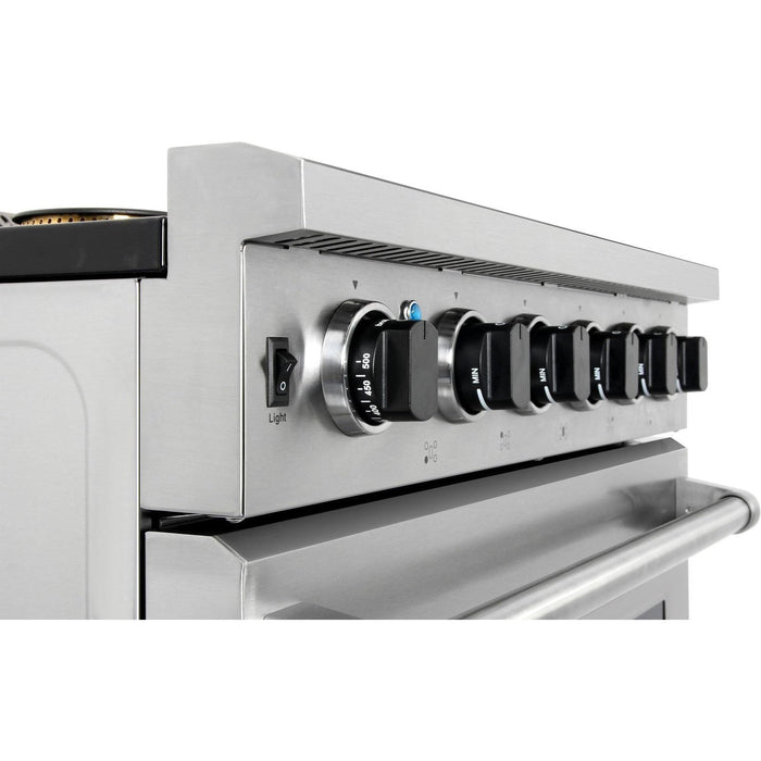 Thor Kitchen Appliance Package - 30 in. Natural Gas Range, Range Hood, Microwave Drawer, Refrigerator, Dishwasher, AP-LRG3001U-7