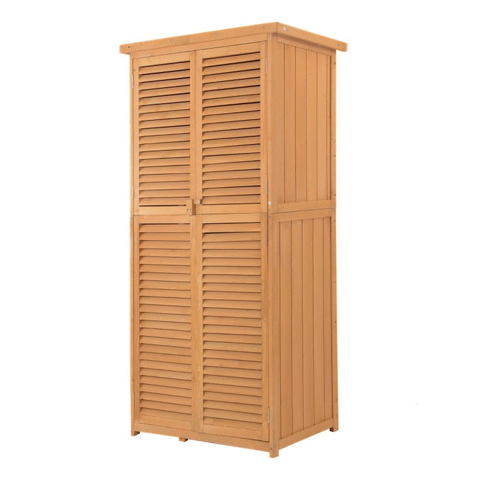 Outsunny 3' x 5' Wooden Garden Storage Shed - 845-215BN