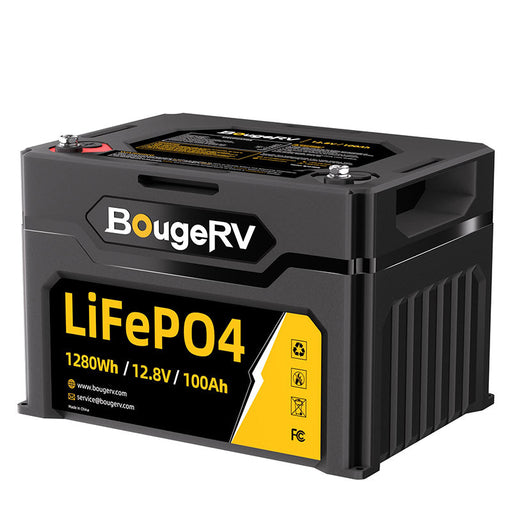BougeRV 12V 1,280Wh/100Ah LiFePO4 Battery | ISE176 - Backyard Provider
