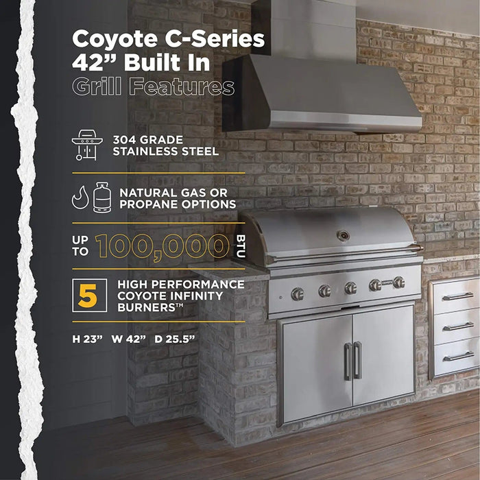 Coyote C-Series 42" Grill 5 Burner - C2C42