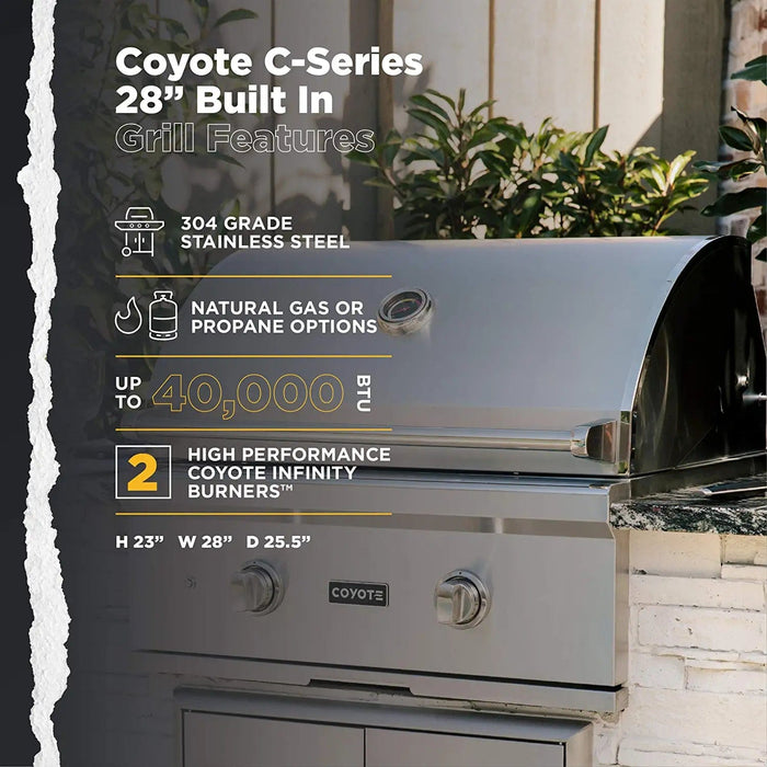 Coyote C-Series 28" Grill 2 Burner - C1C28