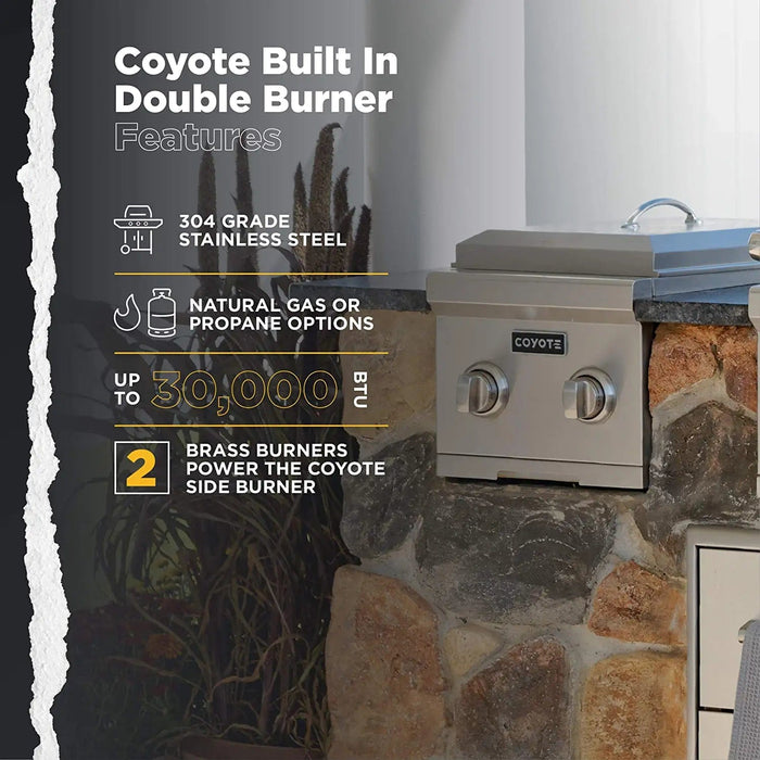 Coyote Double Side Burner - C1DB