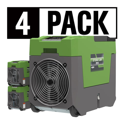 AlorAir LGR 850 Industrial Commercial Dehumidifier, 85 Pint Dehumidifier - LGR 850-green-pack of 4