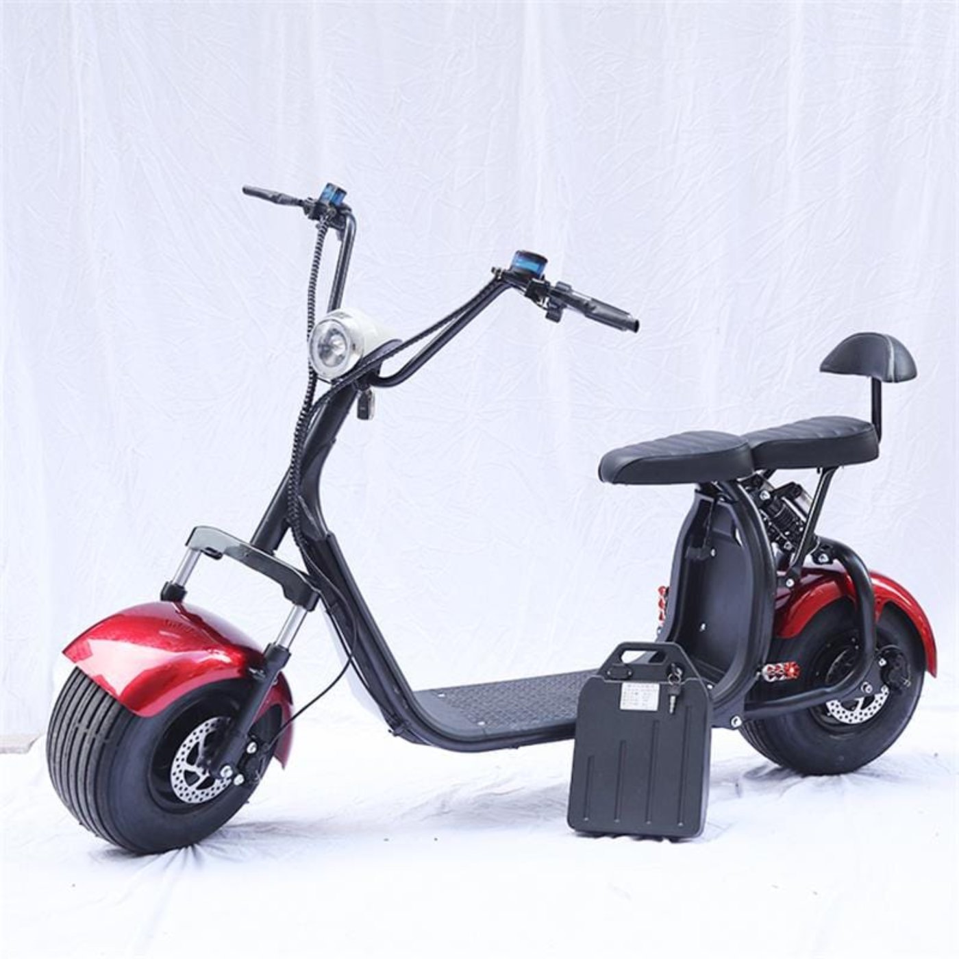 SoverSky X7 60V 2000W Fat Tire Electric Scooter - SOV-X7-RED