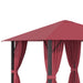 Outsunny 10' x 10' Patio Gazebo Aluminum Frame Outdoor Canopy - 84C-322WR