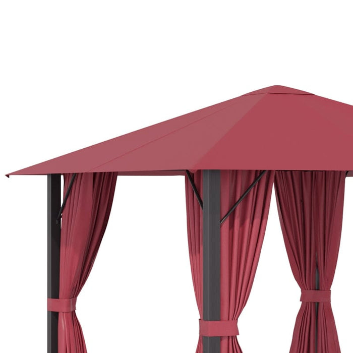 Outsunny 10' x 10' Patio Gazebo Aluminum Frame Outdoor Canopy - 84C-322WR