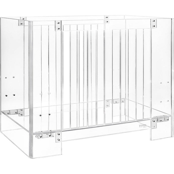 Nursery Works Vetro Mini Crib with Pure Core Mini Crib Mattress - Backyard Provider
