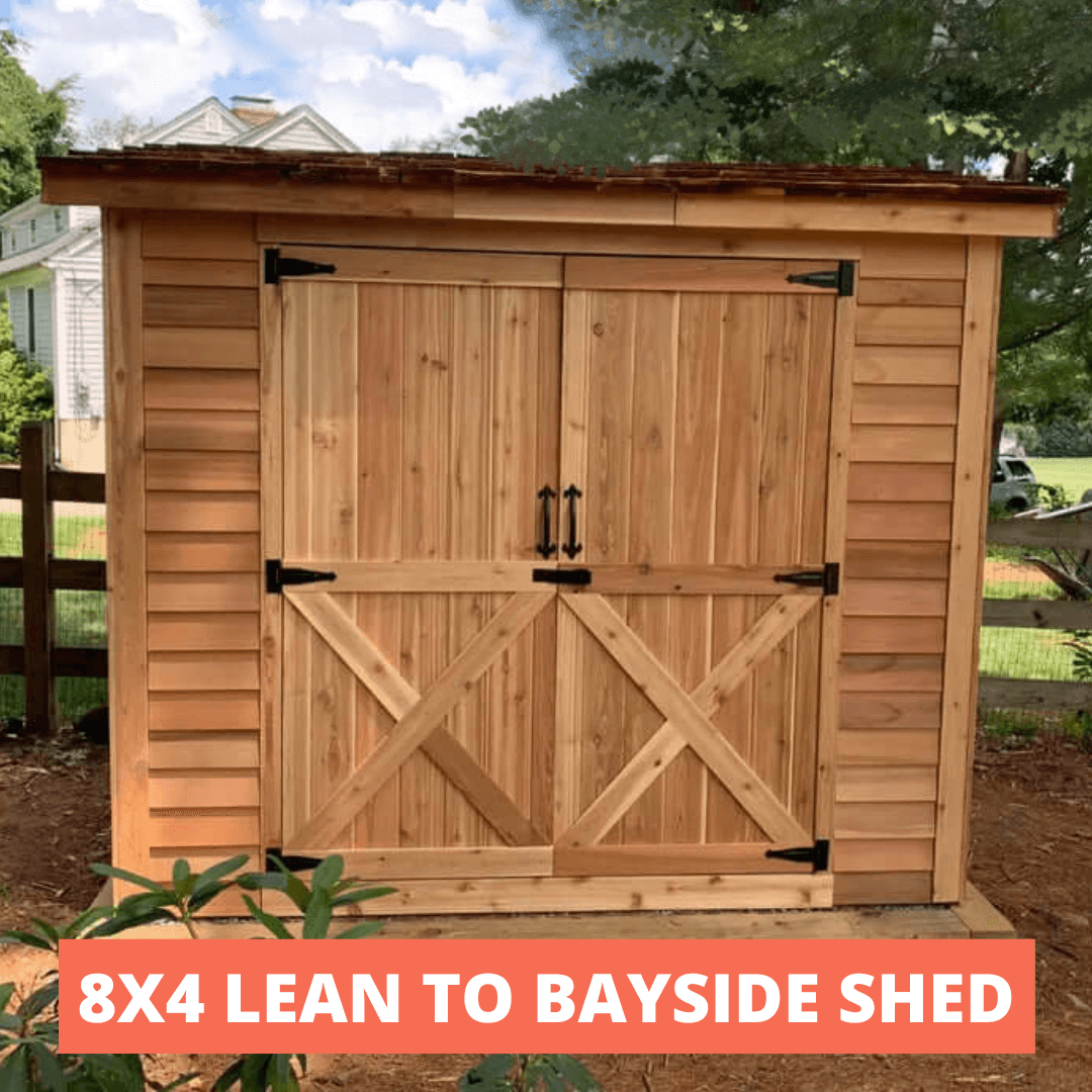 Cedarshed Lean To Storage Bayside Shed - B63